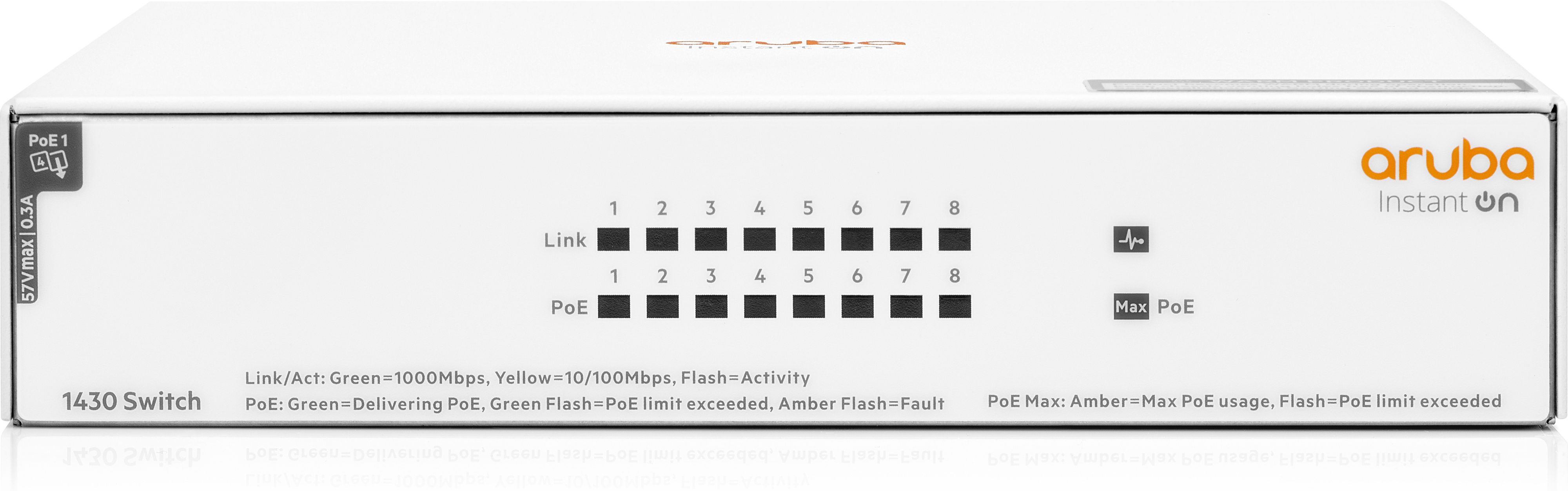 HPE Aruba IOn 1430 8G 64W Switch